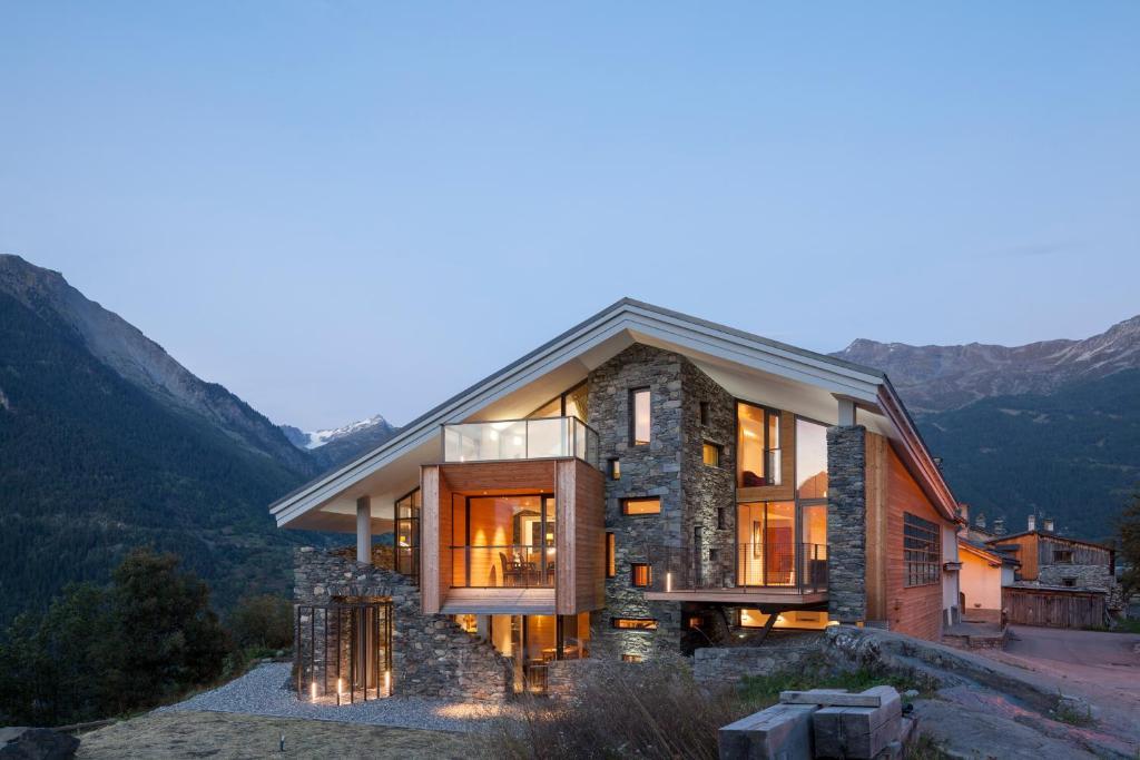Mineral Lodge & Spa Villaroger Bagian luar foto